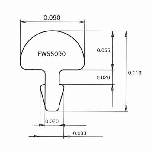 Straight Fret Wire Pack - 055x090 Nickel/Silver (pkg 3)