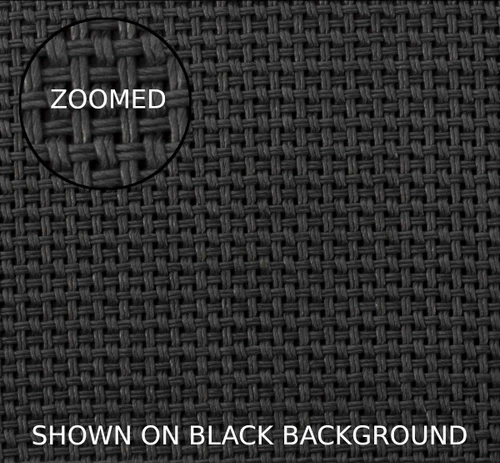 Grill Cloth - Cane Weave, Black - By Yard (34" Wide)