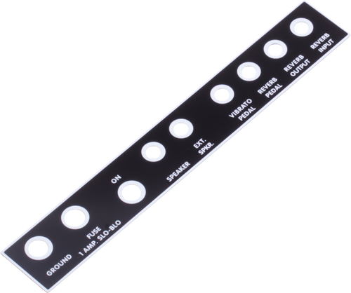 Panel - Blackface Style, AA1164 Rear, 12W Reverb Amp