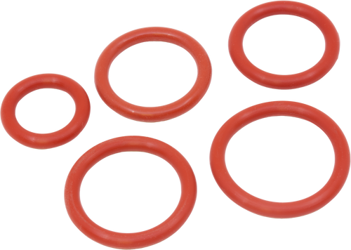 Tube Damper Rings - High Temperature Silicone, Red