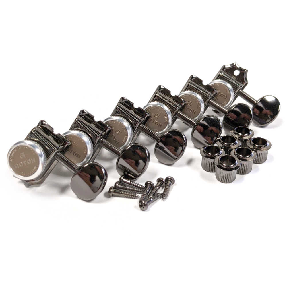 Gotoh SD91-MGT-05M Locking Tuners - 6-inline Cosmo Black