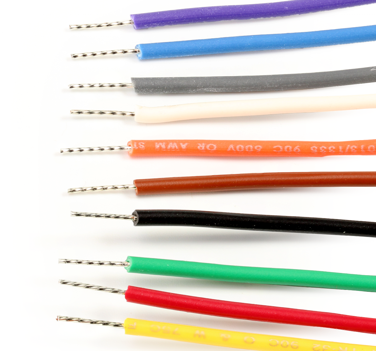22AWG Hook up Wire Kit - 600V Pre-Tinned Solid Core Wire of 6 Different  Colors x