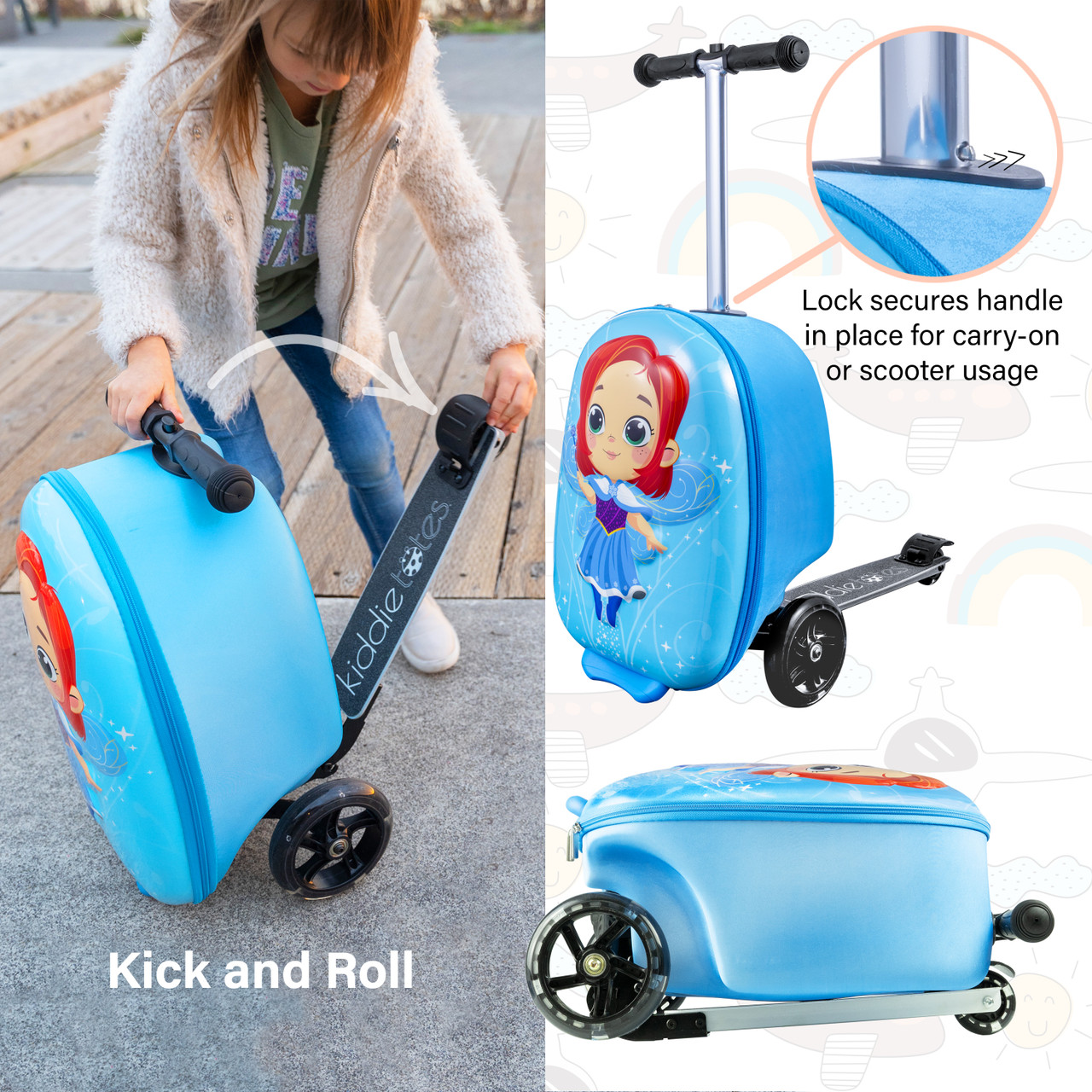 kiddietotes scooter luggage