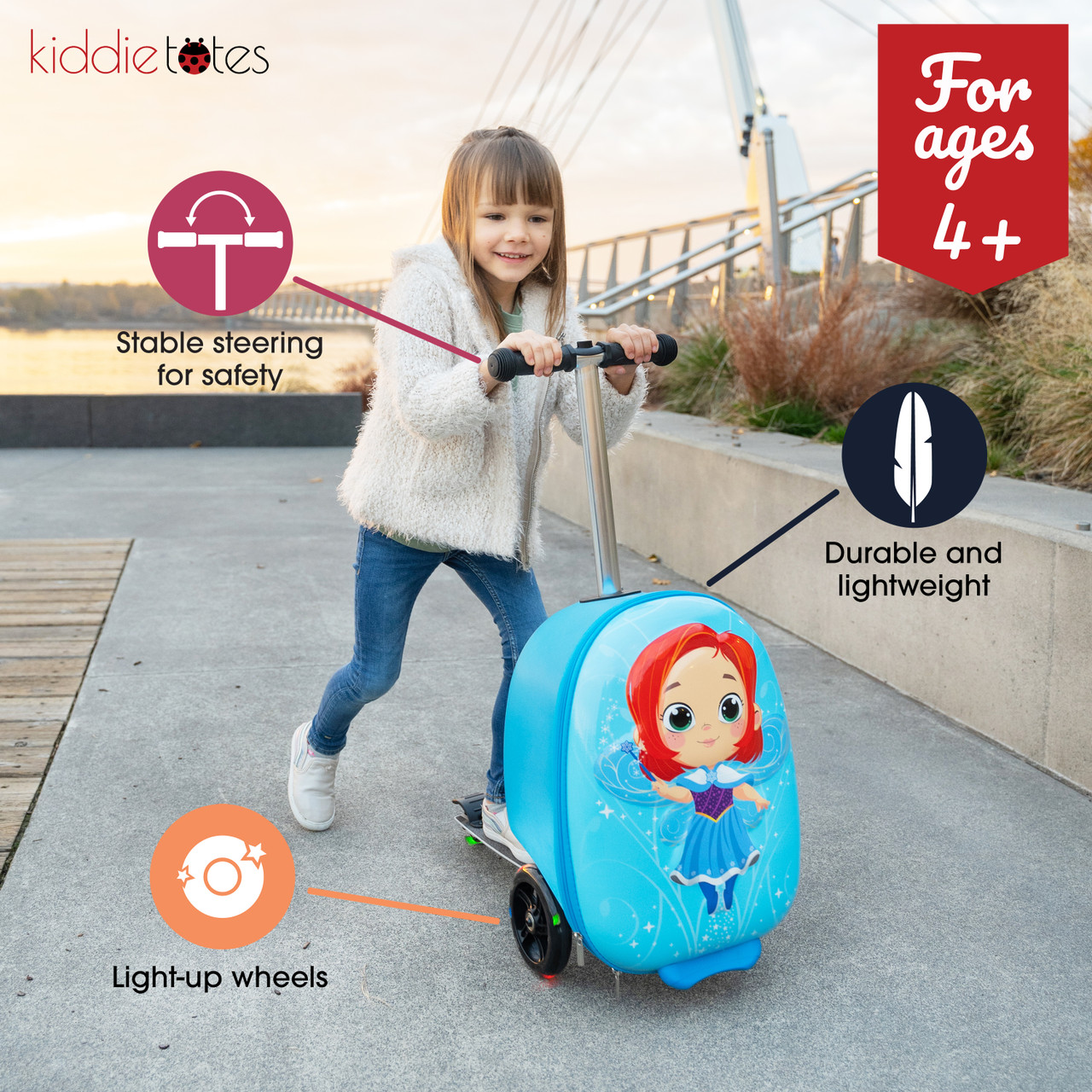 StuffServ Scooter Suitcase for AdultKids Over 6, 50L Luggage India | Ubuy