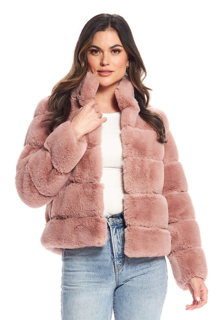 Fabulous-Furs Rosewood Faux Fur Posh Jacket 
