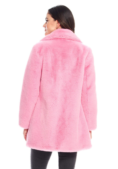 Fabulous-Furs Light Pink Faux Fur Le Mink Jacket 