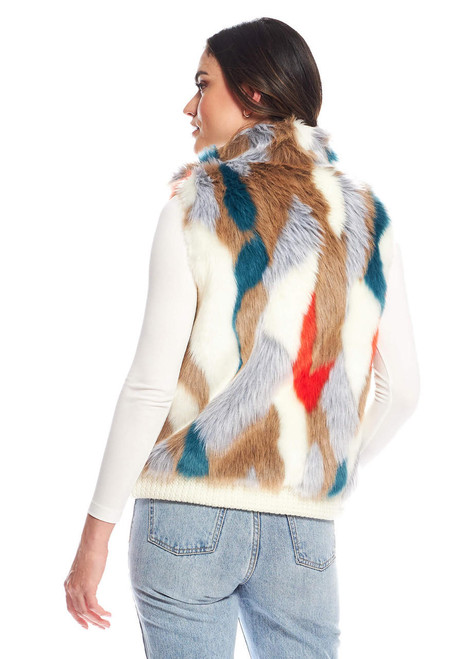 Fabulous-Furs Apres Ski Faux Fur Zip Vest 