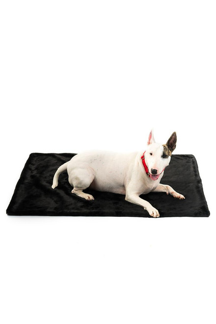  Black Sheared Beaver Faux Fur Pampered Pet Throw 