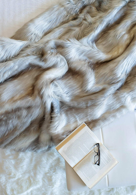 Limited Edition Siberian Fox Faux Fur Throws