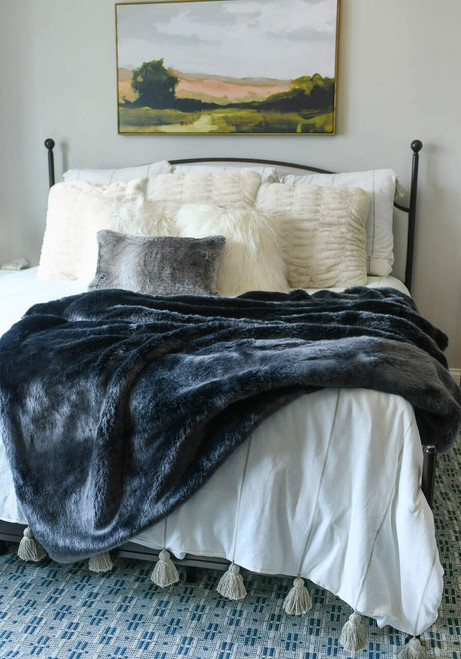 Couture Collection Throw Graphite Mink