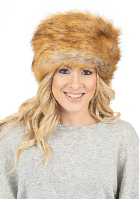 Tawny Fox Faux Fur Russian-Style Hat