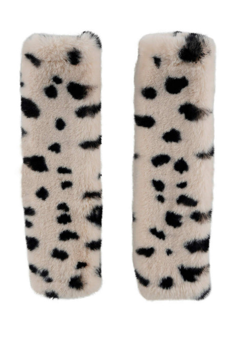 Wild Cheetah Faux Fur Seat Belt Covers - Set of 2