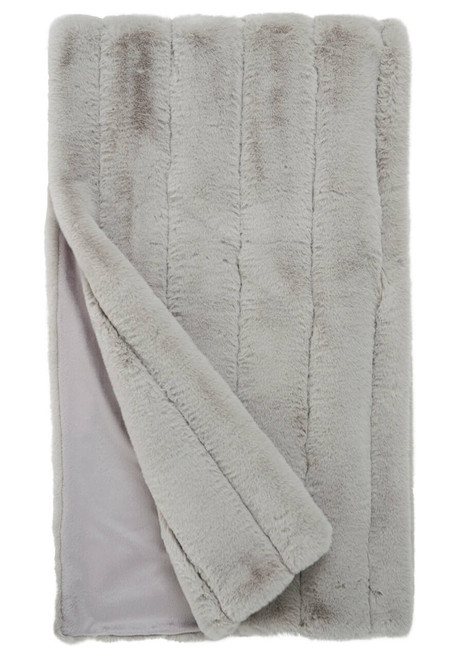 Dove Faux Fur Posh Throw