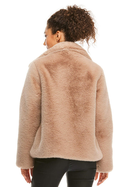 Dusty Blush Faux Fur Every-Day Mink Jacket