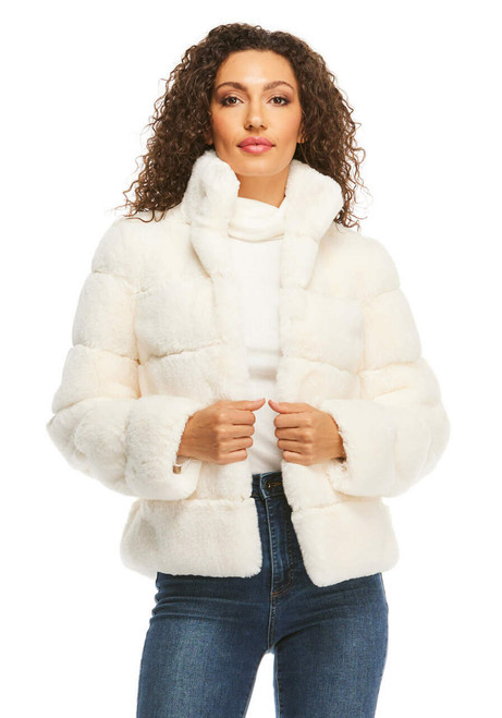 Ivory Faux Fur Posh Jacket