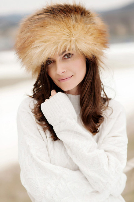 Red Fox Faux Fur Russian-Style Hat