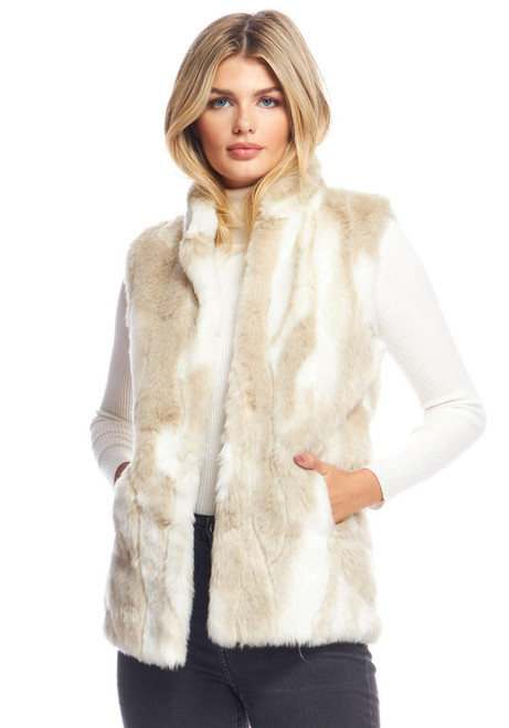 Winter Rabbit Faux Fur Hook Vest Winter Rabbit Faux Fur Hook Vest
