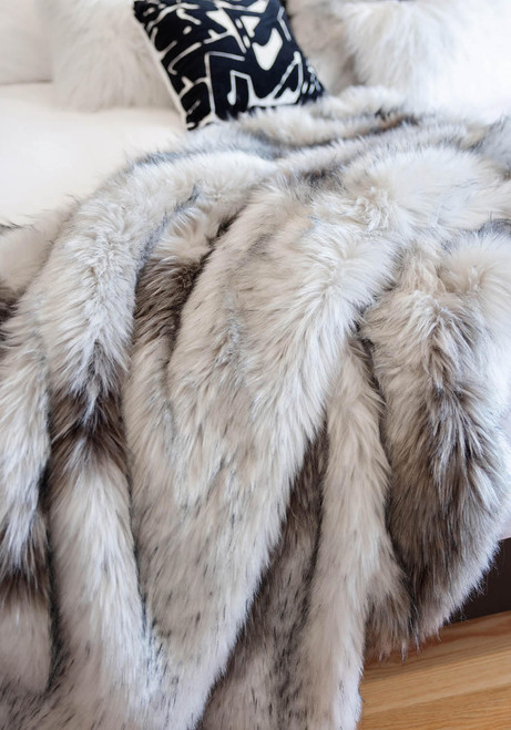 Limited Edition Clouded Fox Faux Fur Throws