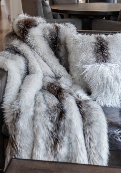 Limited Edition Clouded Fox Faux Fur Throws