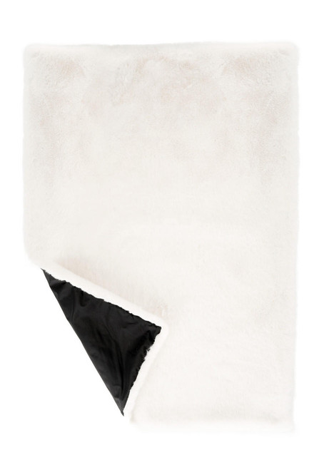 Ivory Mink Faux Fur Lap Blanket