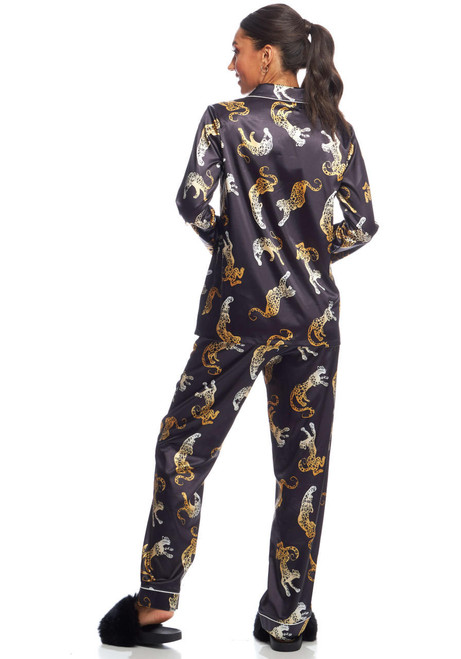 Jaguar Satin Pajama Set