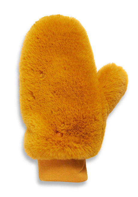 Marigold Faux Fur Le Mink Convertible Mittens