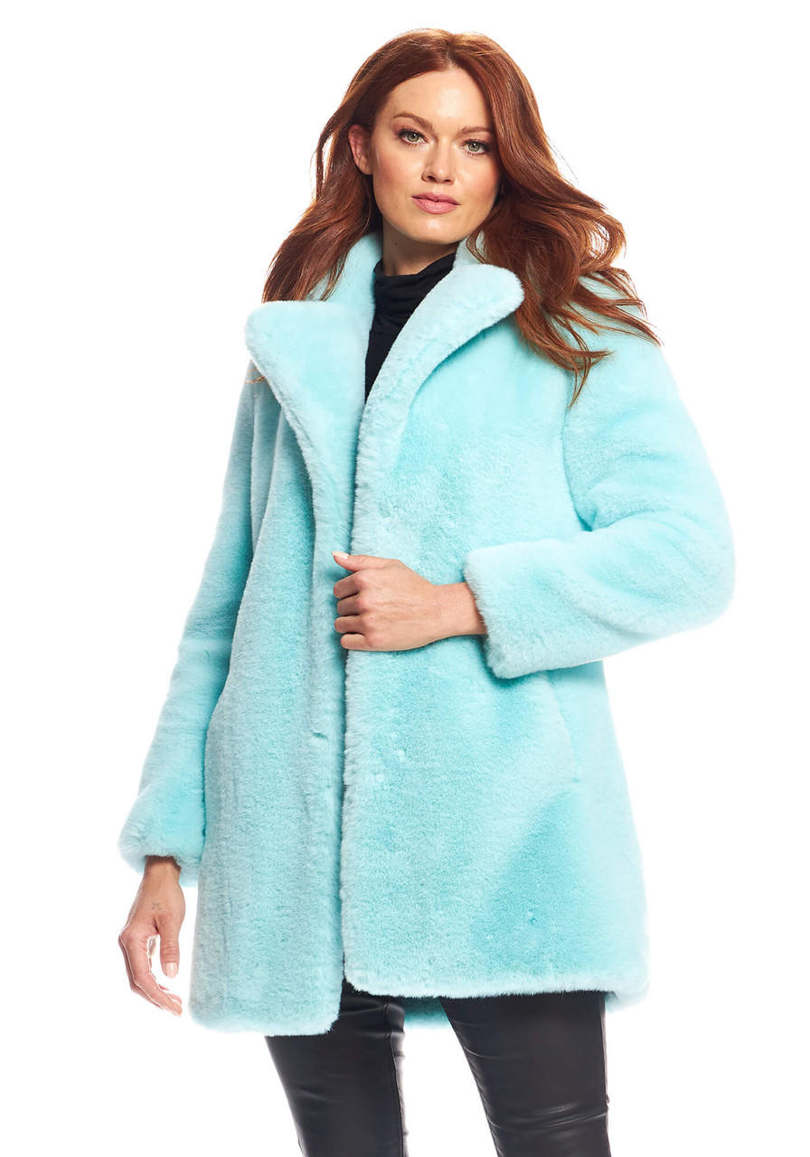 Fabulous-Furs Mint Faux Fur Le Mink Jacket  Fabulous-Furs Mint Faux Fur Le Mink Jacket