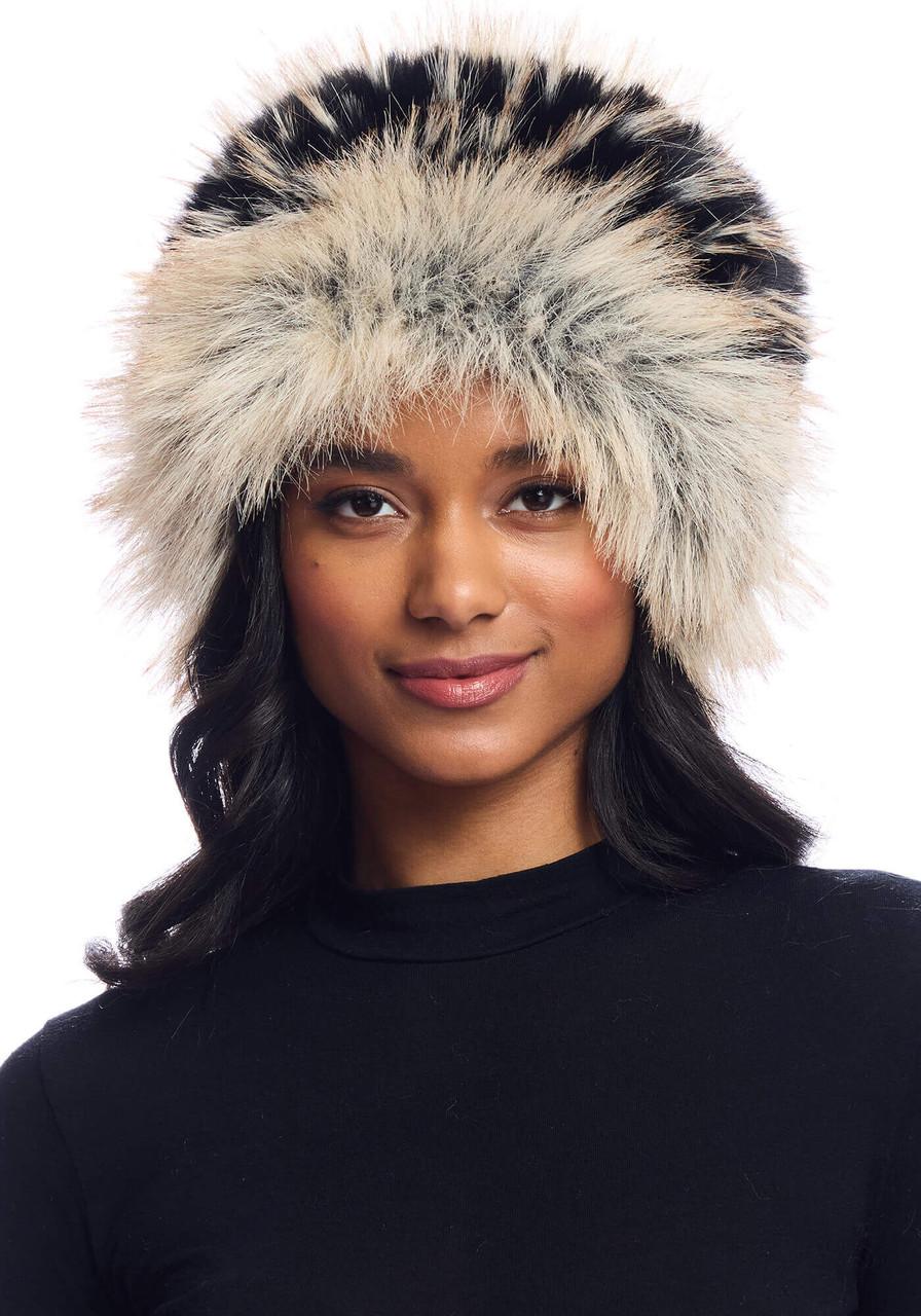 Fabulous-Furs Ivory Fox Faux Fur Cossack-Style Hat 