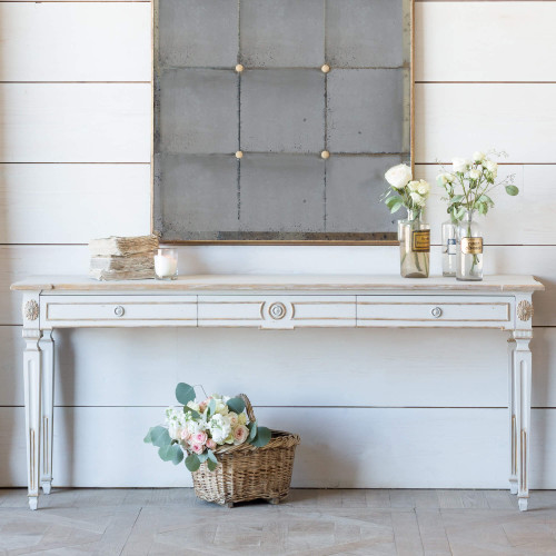Eloquence® Herra Console in Potters Clay and Gold Finish