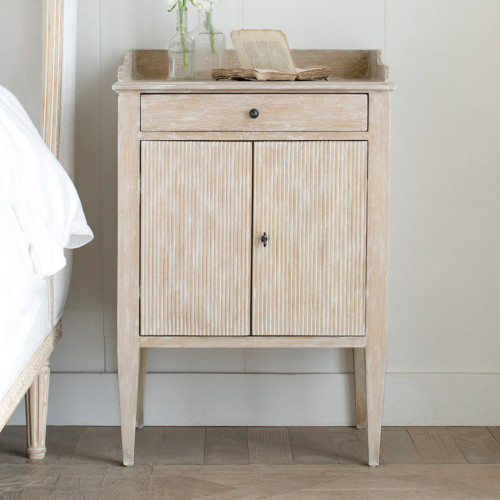 Eloquence® St. Lucia Nightstand in White Pepper Finish 
