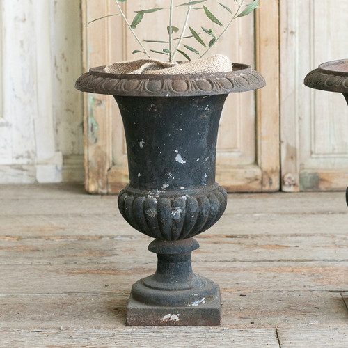 Large Antique Cast Iron Planter — The Garden Vault