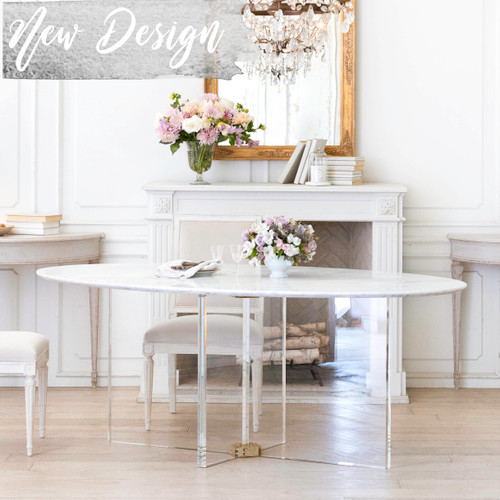  Eloquence® Liberté Dining Table with Marble Top