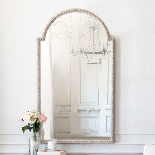 Eloquence® Grande Astier Mirror in Chipped White Finish