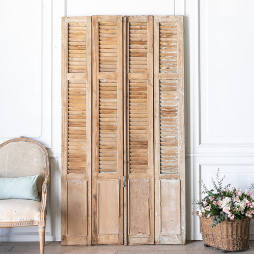 Pair of Vintage Wood Shutters AEVL00045