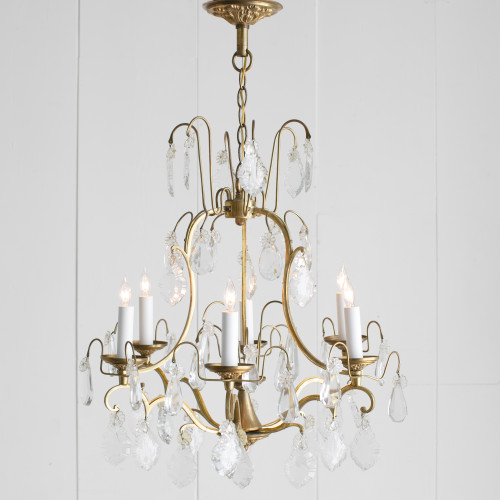 Antique Gilt Chandelier with Six Arms CHVP28065