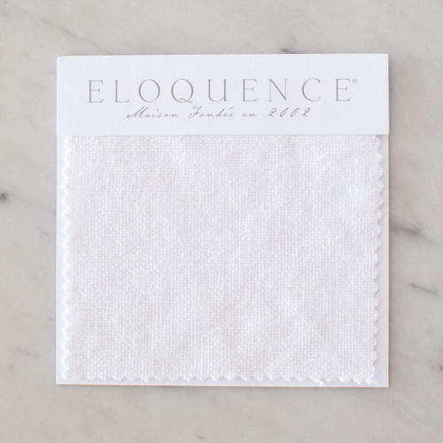 Eloquence® Upholstery Sample in Whispy White Linen