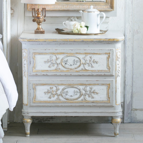 Eloquence® Bronte Nightstand in Fleur de Lis Finish