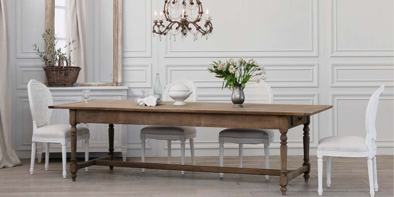 The vintage French dining table