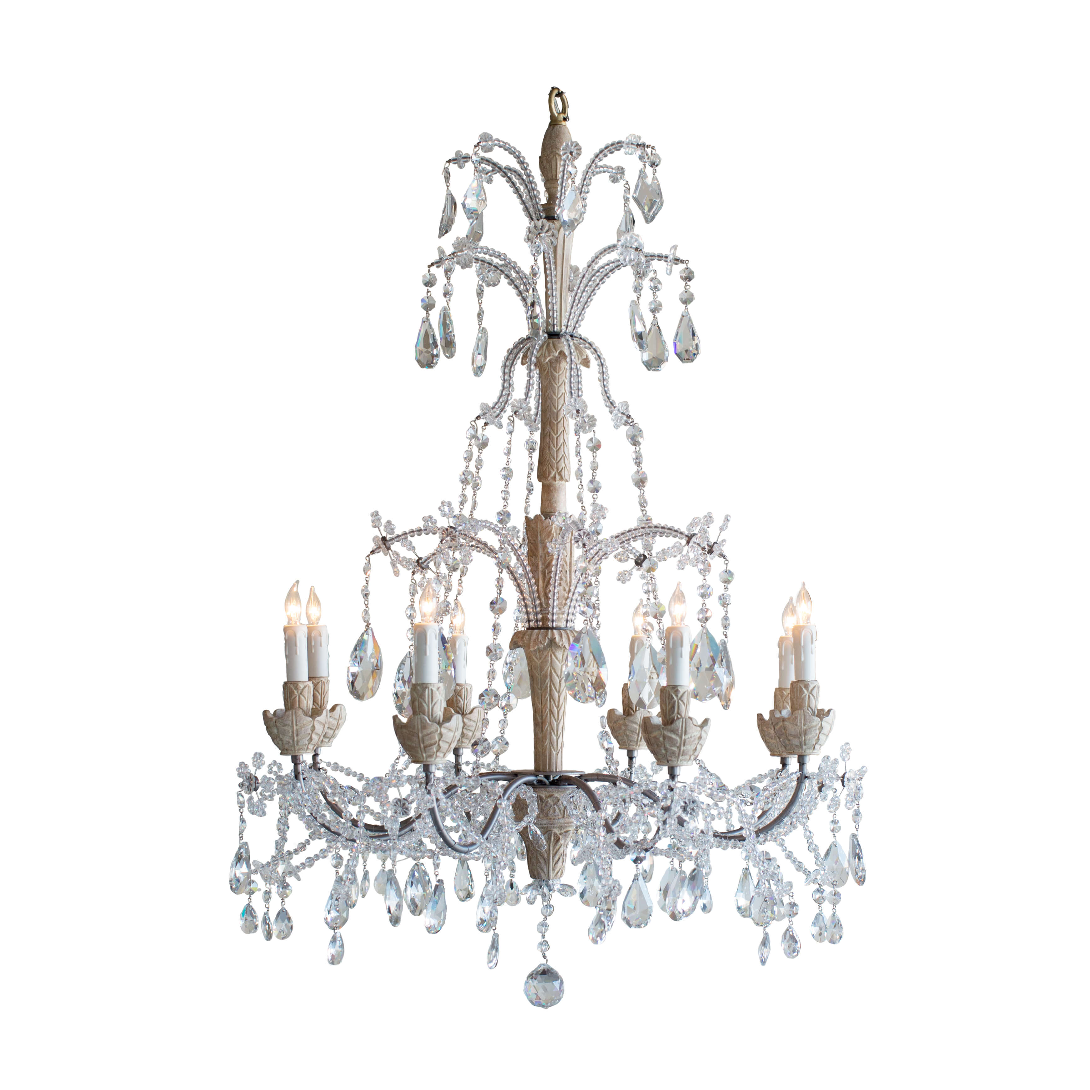 Eloquence® | Genovese Chandelier in White Pepper Finish