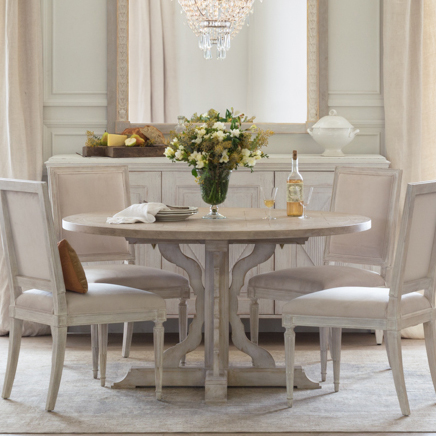 Eloquence® | Round Thoreau Dining Table in Danish White Finish