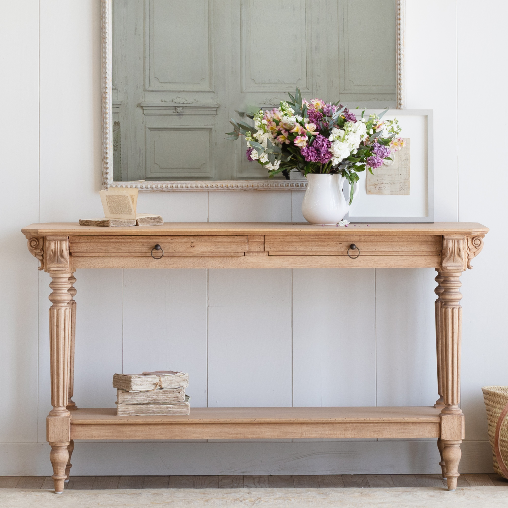 Driftwood Console Table- Bleached, by Artisan Living