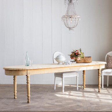 Oval Oak Dining Table - Ski Country Antiques & Home