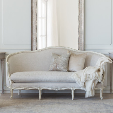 Eloquence® | Seraphine Canape Sofa in Fog Linen and Oyster Finish