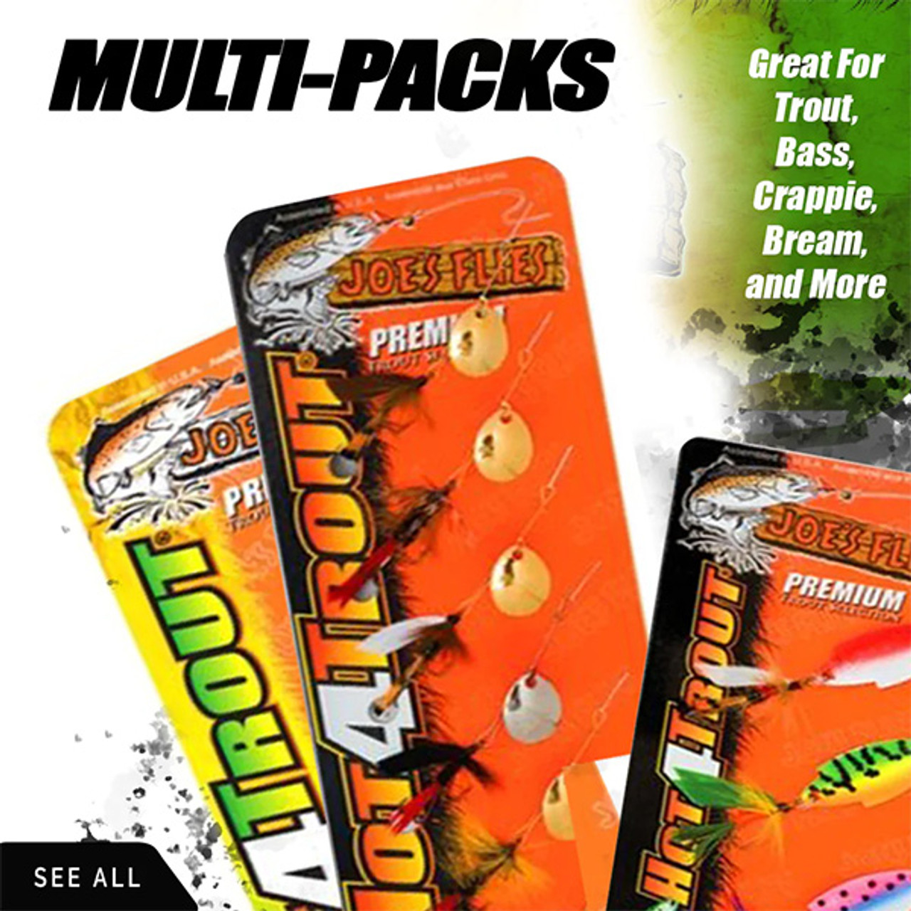 Joe's Flies Hot-4-Trout Multipacks