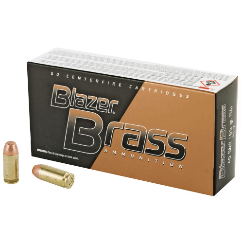 CCI Blazer Brass .40 S&W 165 Grain FMJ 50 Round Box