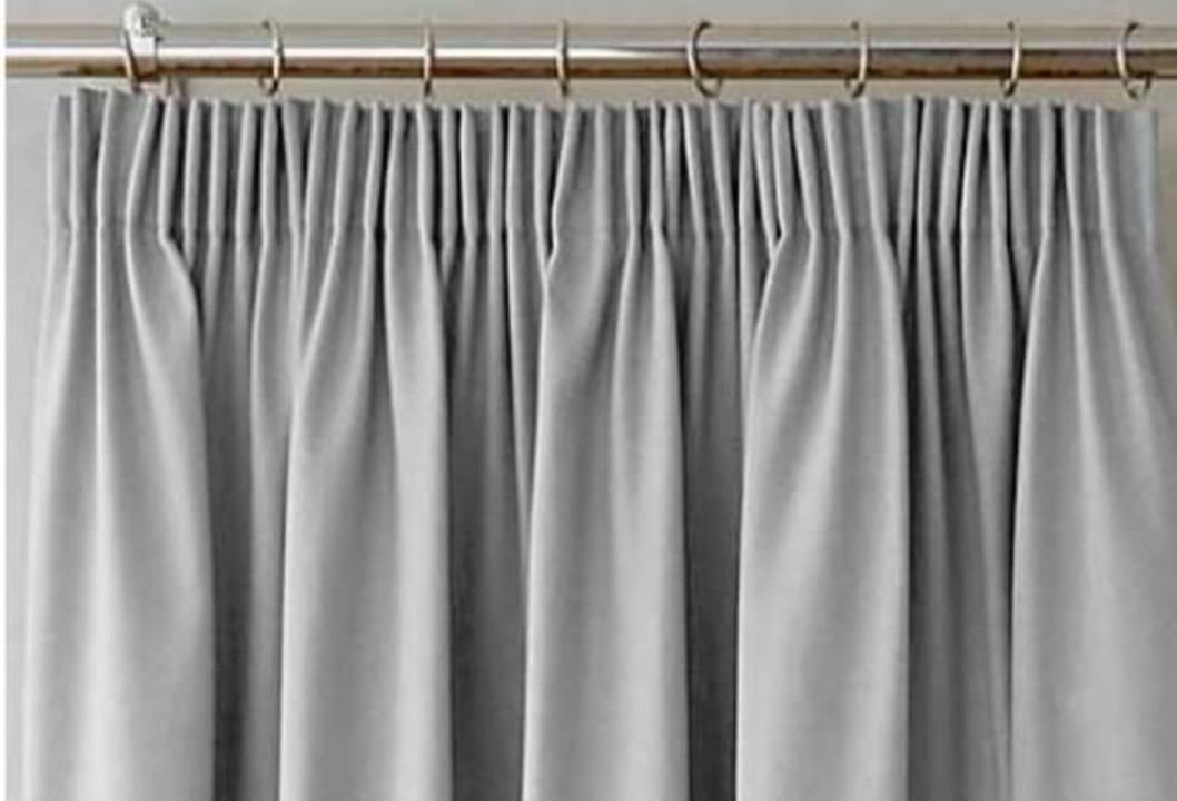 Transparent Type Pleated Curtains Tape 10 Cm Wide Multi Slot Back