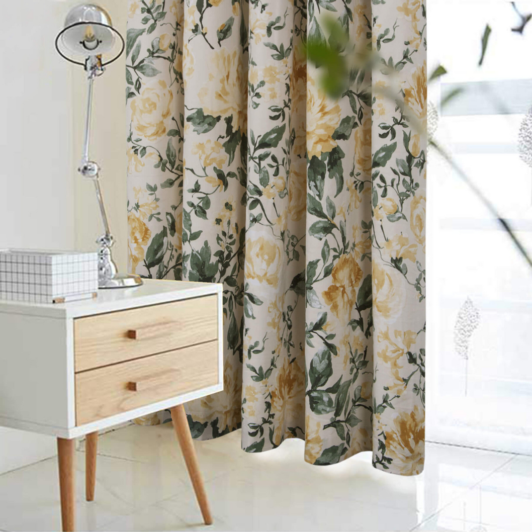 How to Bring the Outside In with Botanical Curtains