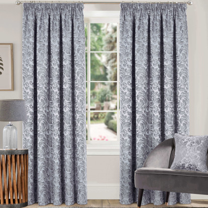 Buckingham Gold Pencil Pleat Curtains | The Mill Shop