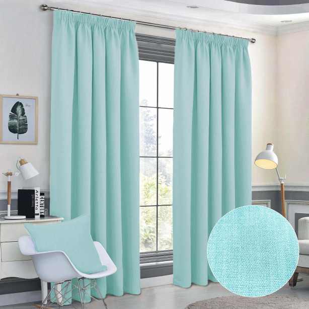 tiffany blue curtains