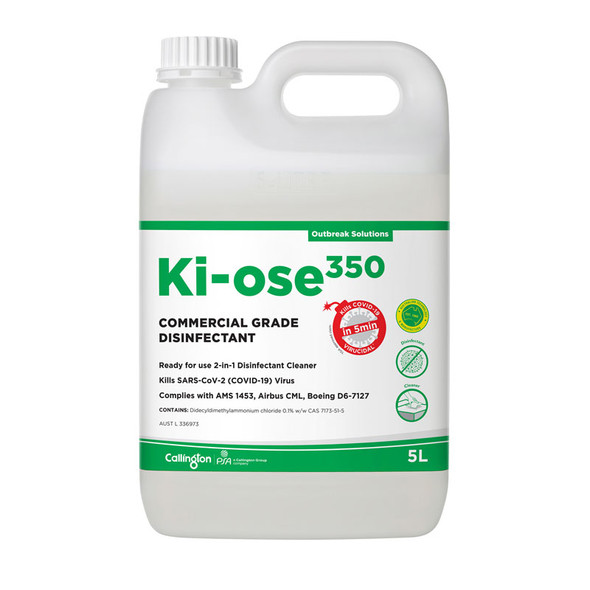 Ki-ose 350 Commercial Grade Disinfectant and Cleaner - 5 Litres
